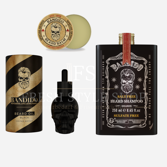SPARSET Bandido Bartpflege Set - Bart Öl / Bart Balm / Bart Shampoo ( Sorte Auswählbar )