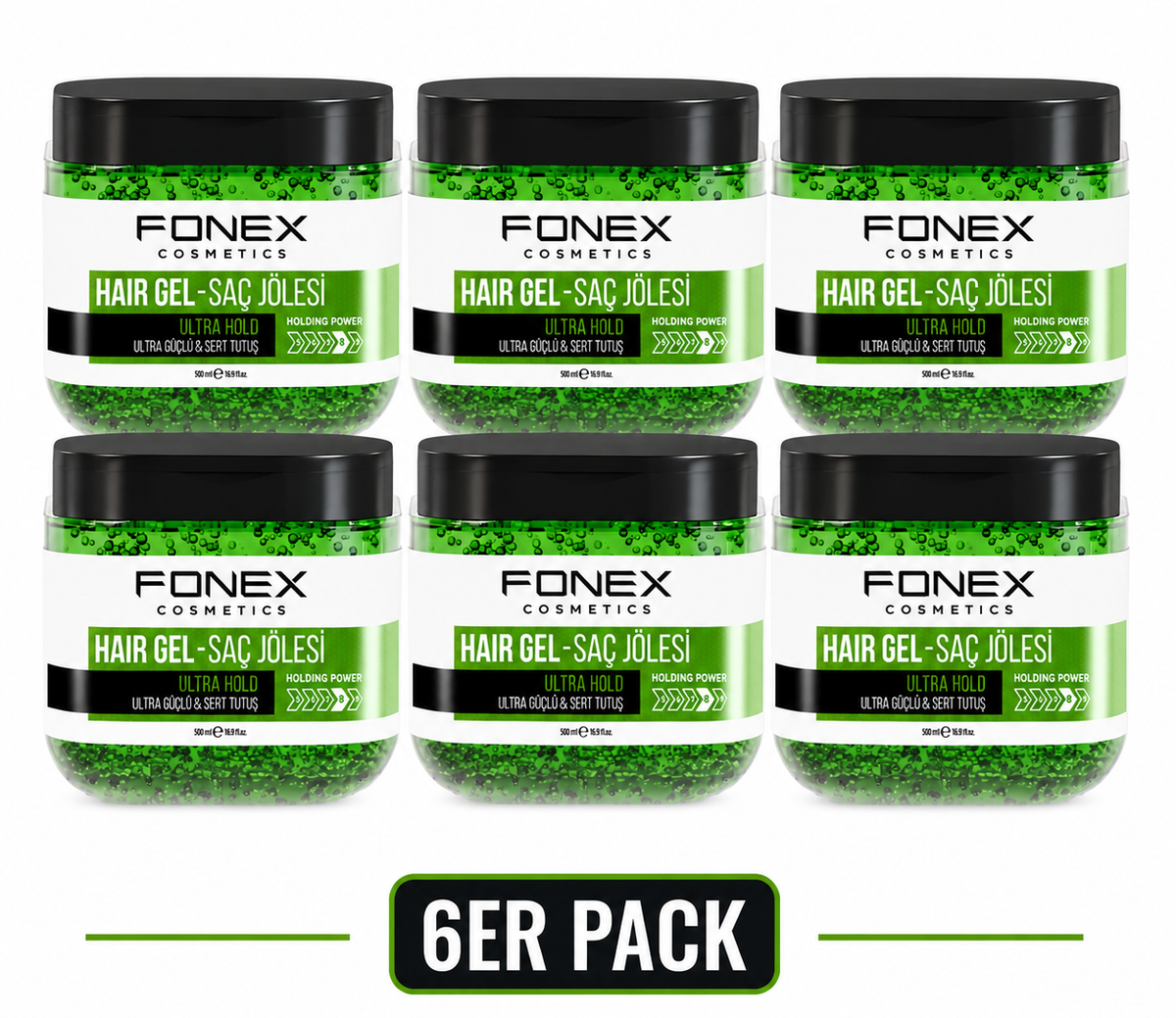 FONEX Hair Gel 500ml Ultra Hold ( Stückzahl Auswählbar )