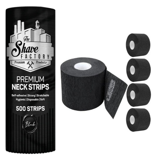 The Shave Factory Premium Black Neck Strip - Halskrause 5er Rolle ( 500 Stück )