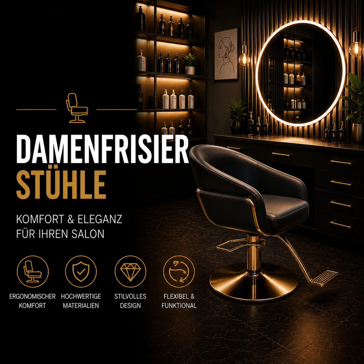 Damenfrisierstühle