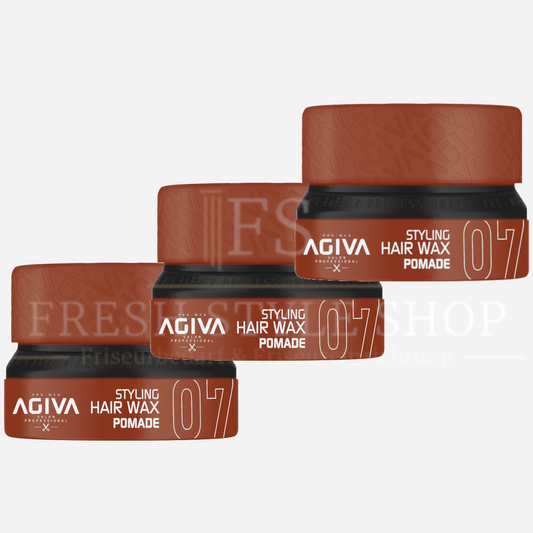 3x AGIVA Haarwachs 07 Pomade 155ml