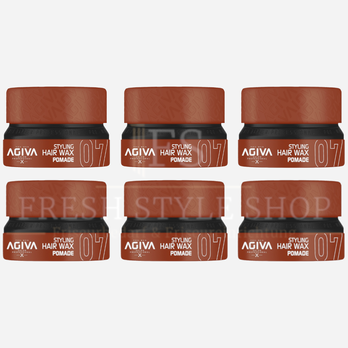 6x AGIVA Haarwachs 07 Pomade 155ml