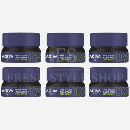 6x AGIVA Haarwachs 08 Cool Bright 155ml