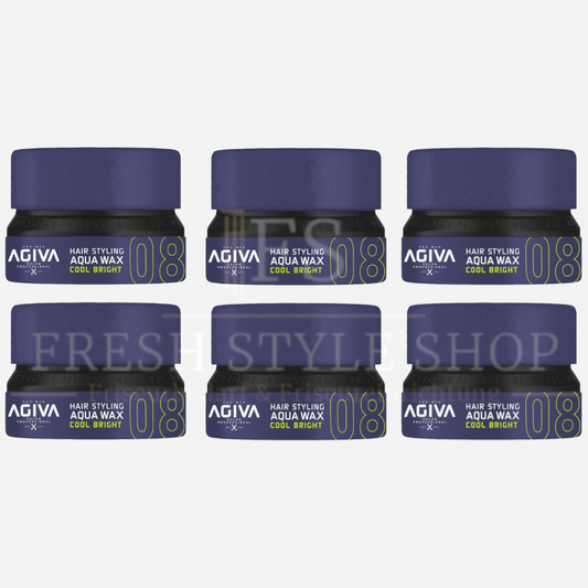 6x AGIVA Haarwachs 08 Cool Bright 155ml