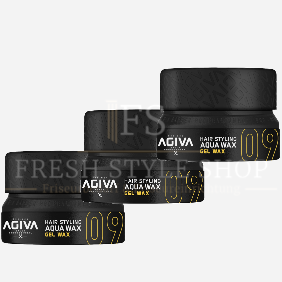 3x AGIVA Haarwachs 09 Gel Wax 155ml