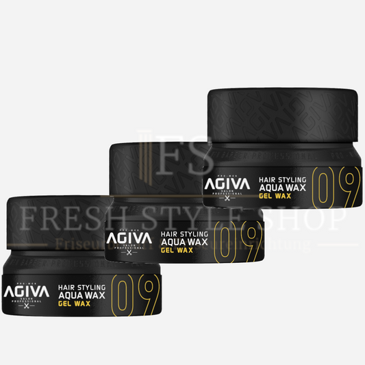 3x AGIVA Haarwachs 09 Gel Wax 155ml