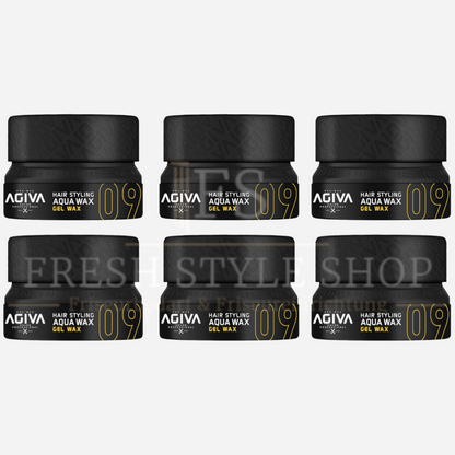 6x AGIVA Haarwachs 09 Gel Wax 155ml