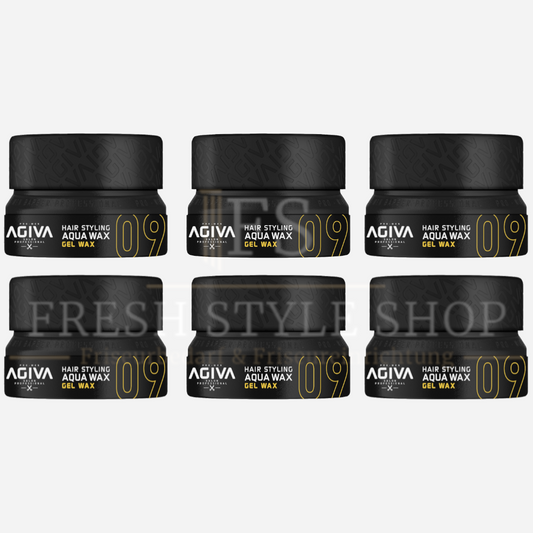 6x AGIVA Haarwachs 09 Gel Wax 155ml