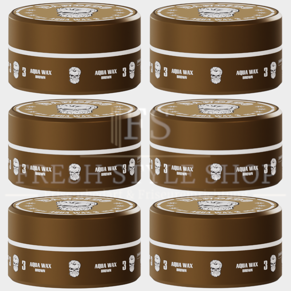 6 x Bandido Haar Wax 150ml Brown
