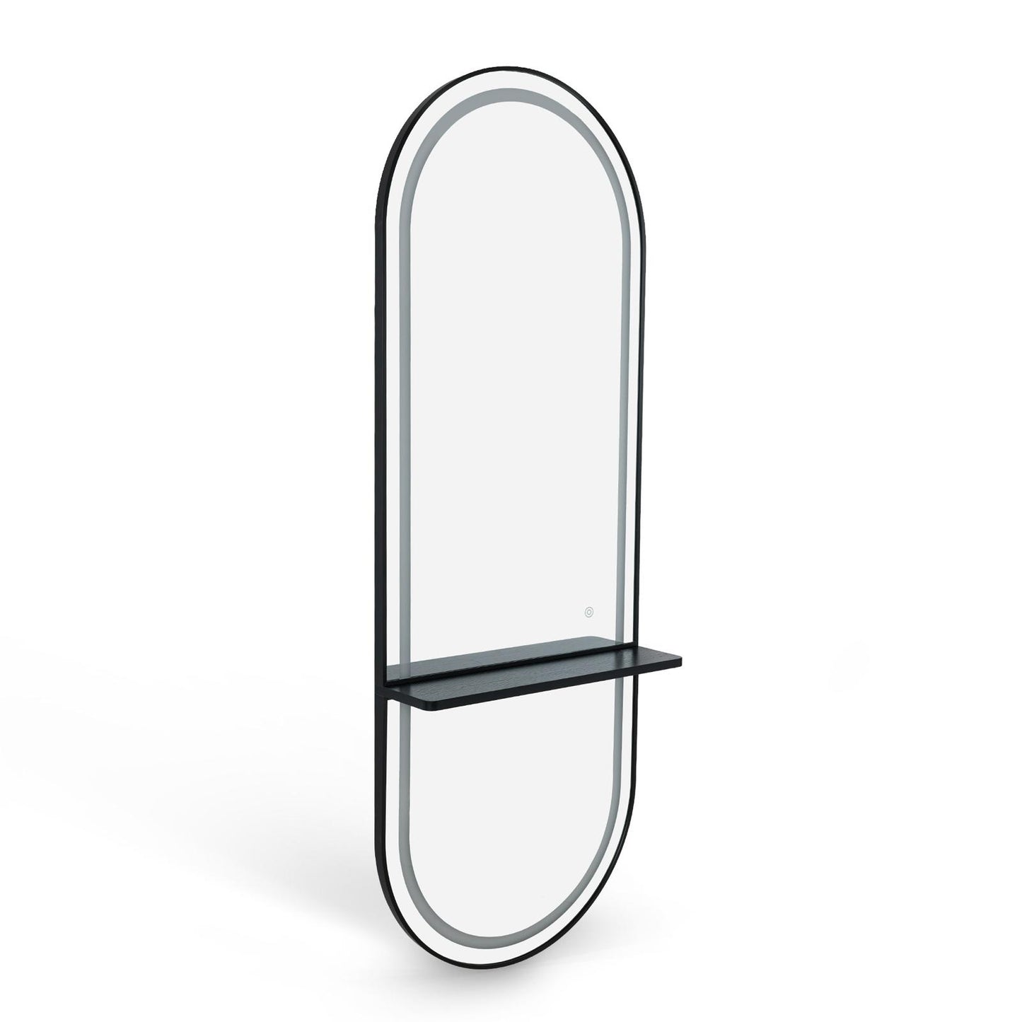 BP Friseurspiegel Wandspiegel - Aluminiumrahmen - 3 Stufige LED Beleuchtung mit Touchfunktion 177cm x 65cm x 17cm J6270