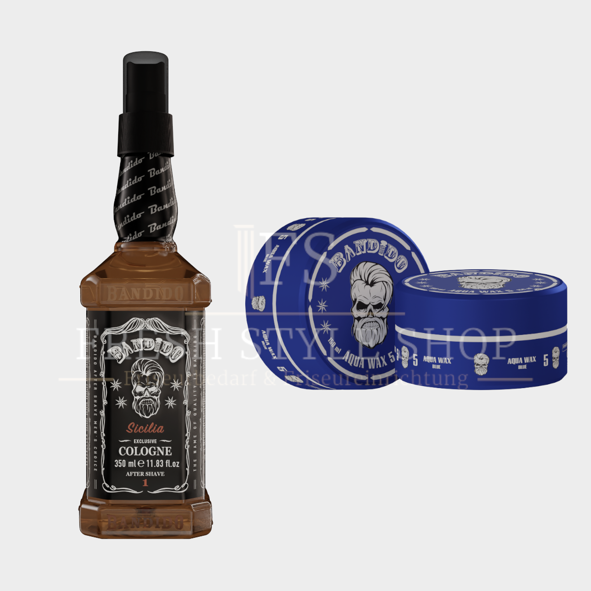 SPARSET Bandido After Shave Cologne 350ml + Aqua Haarwachs 150ml ( Sorten Auswählbar )