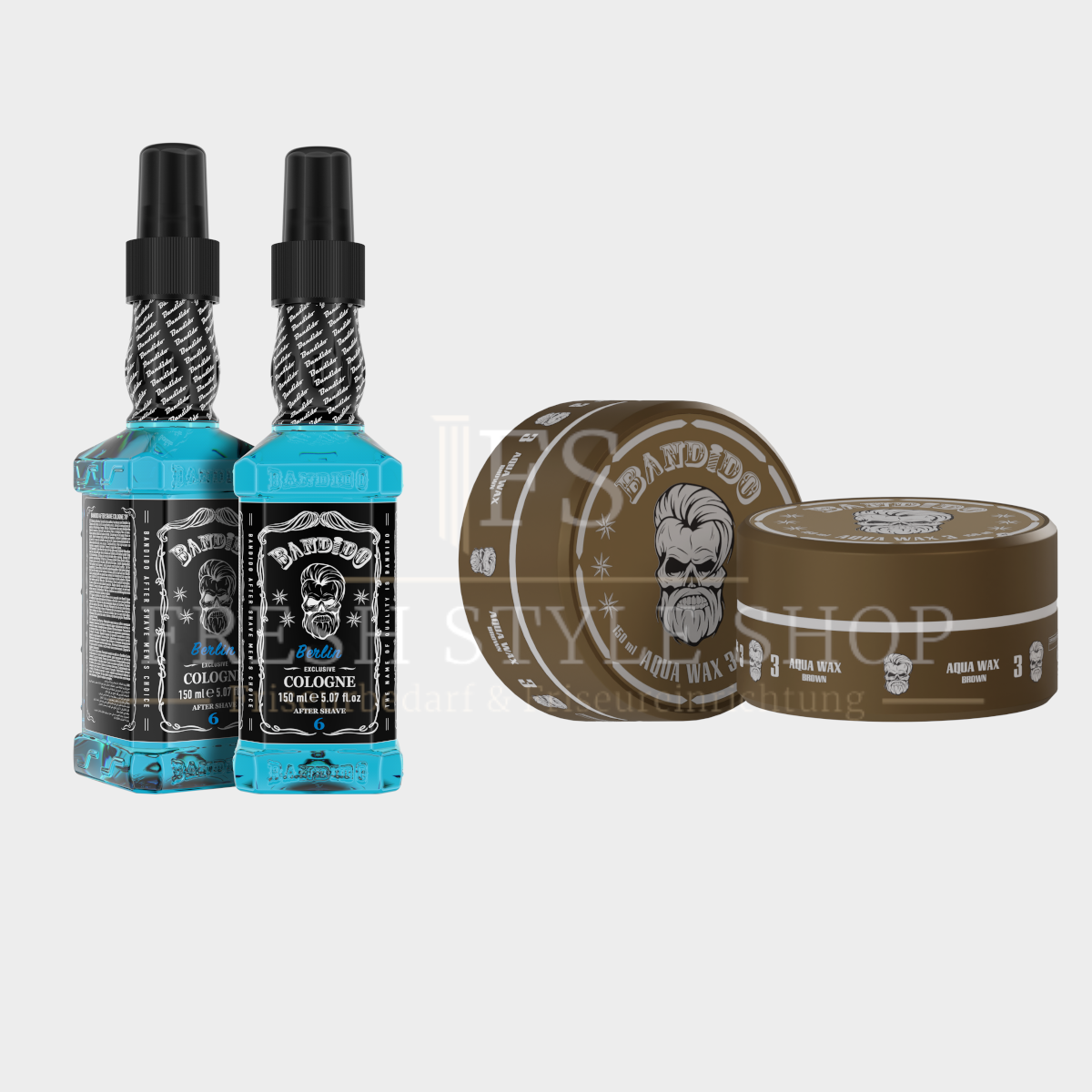SPARSET Bandido After Shave Cologne 150ml + Aqua Haarwachs 150ml ( Sorten Auswählbar )