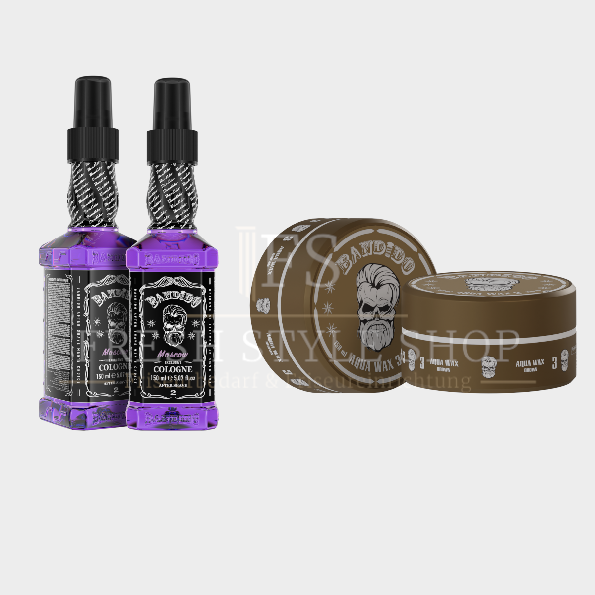 SPARSET Bandido After Shave Cologne 150ml + Aqua Haarwachs 150ml ( Sorten Auswählbar )