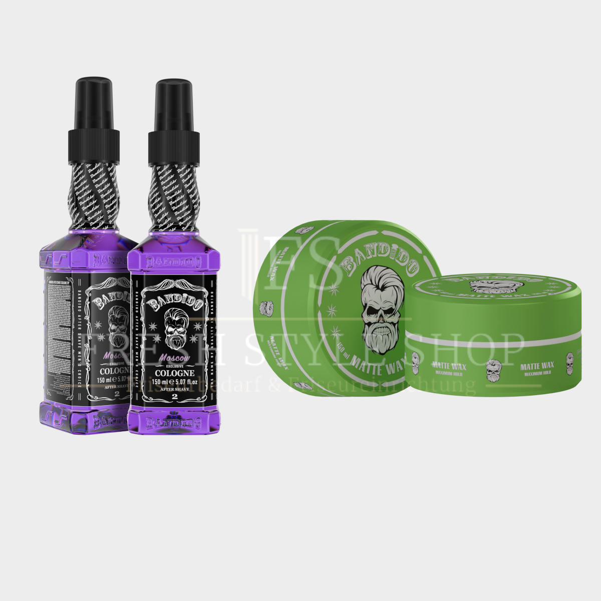 SPARSET Bandido After Shave Cologne 150ml + Aqua Haarwachs 150ml ( Sorten Auswählbar )