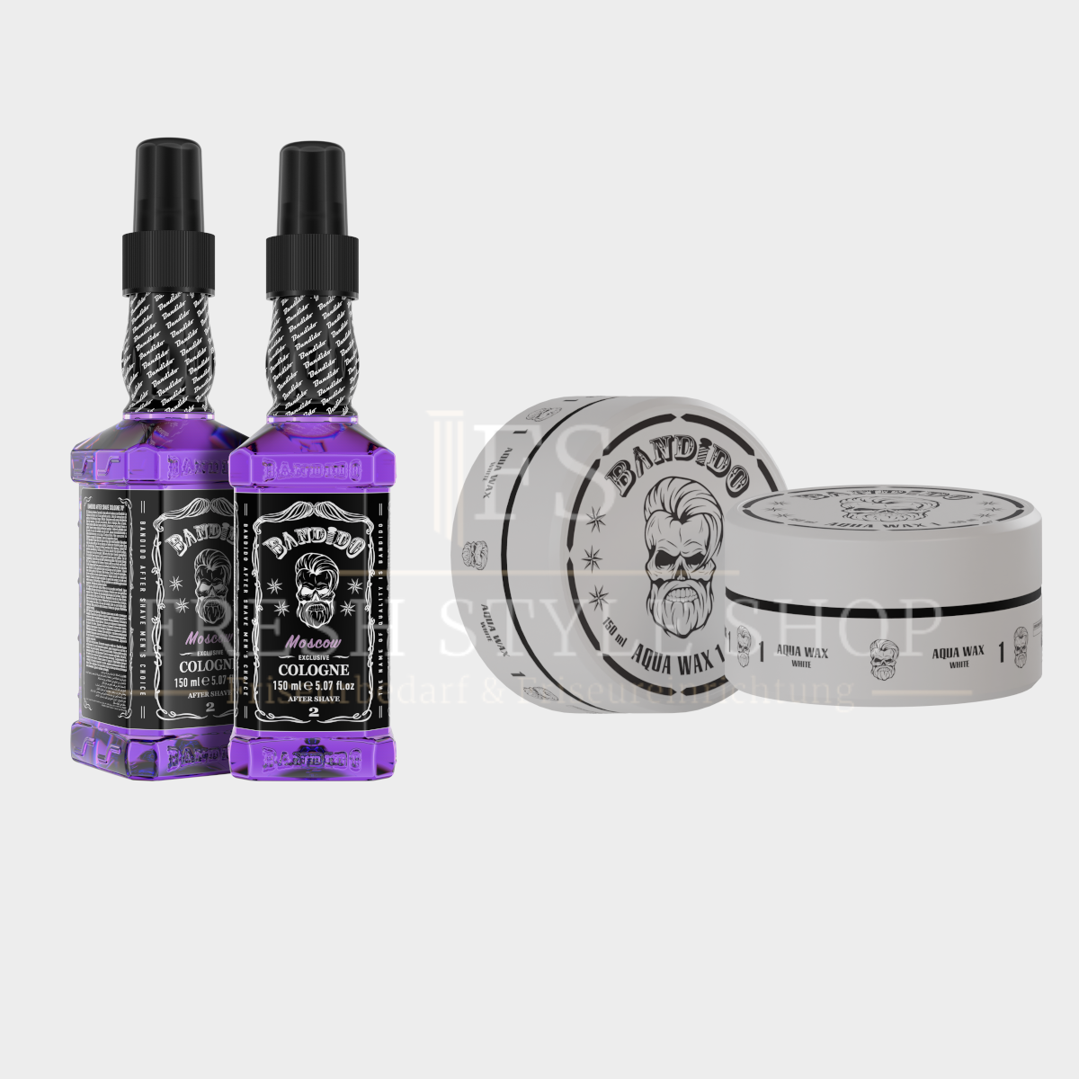 SPARSET Bandido After Shave Cologne 150ml + Aqua Haarwachs 150ml ( Sorten Auswählbar )