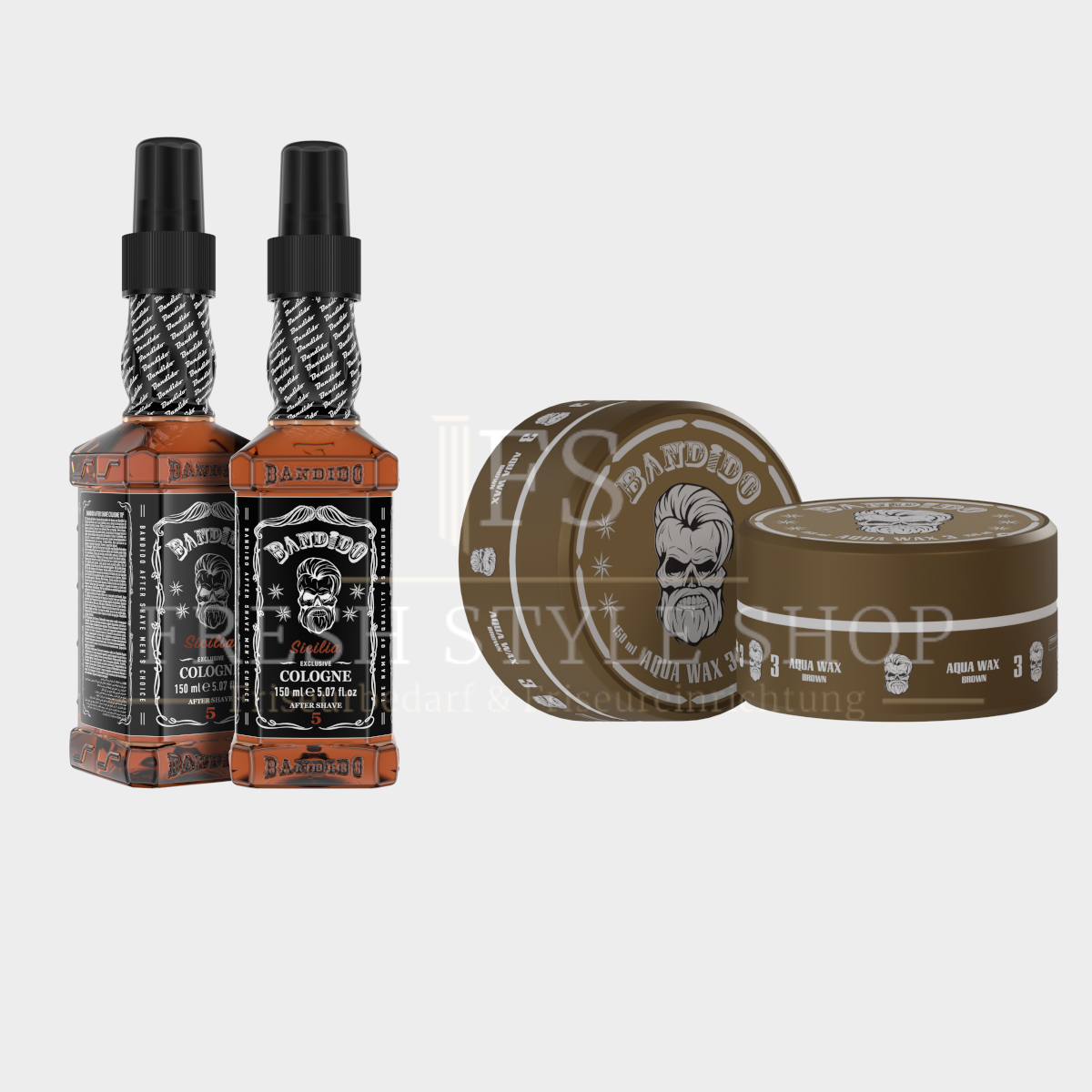 SPARSET Bandido After Shave Cologne 150ml + Aqua Haarwachs 150ml ( Sorten Auswählbar )