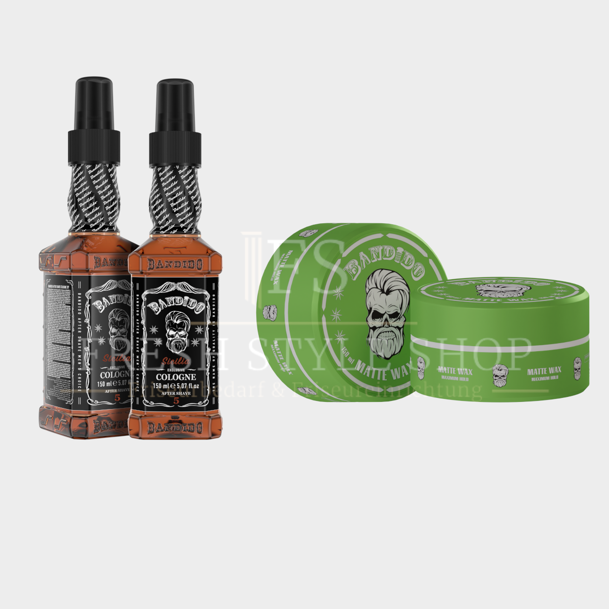 SPARSET Bandido After Shave Cologne 150ml + Aqua Haarwachs 150ml ( Sorten Auswählbar )