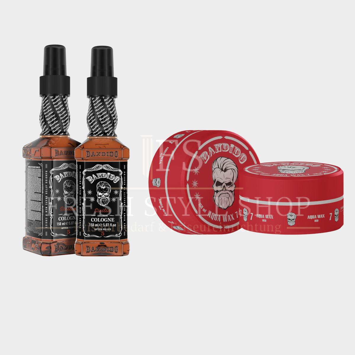 SPARSET Bandido After Shave Cologne 150ml + Aqua Haarwachs 150ml ( Sorten Auswählbar )