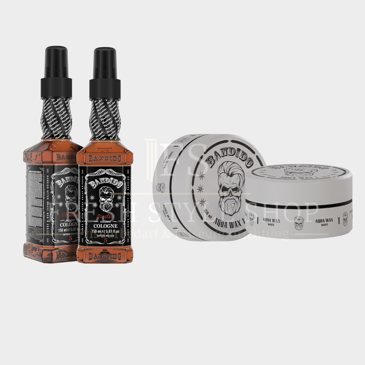 SPARSET Bandido After Shave Cologne 150ml + Aqua Haarwachs 150ml ( Sorten Auswählbar )