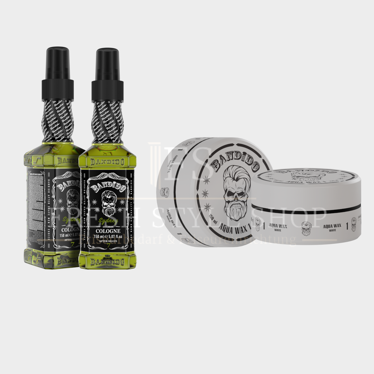 SPARSET Bandido After Shave Cologne 150ml + Aqua Haarwachs 150ml ( Sorten Auswählbar )