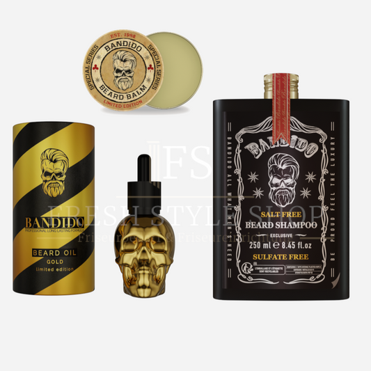 Bart Öl Gold + Bart Shampoo + Bart Balm