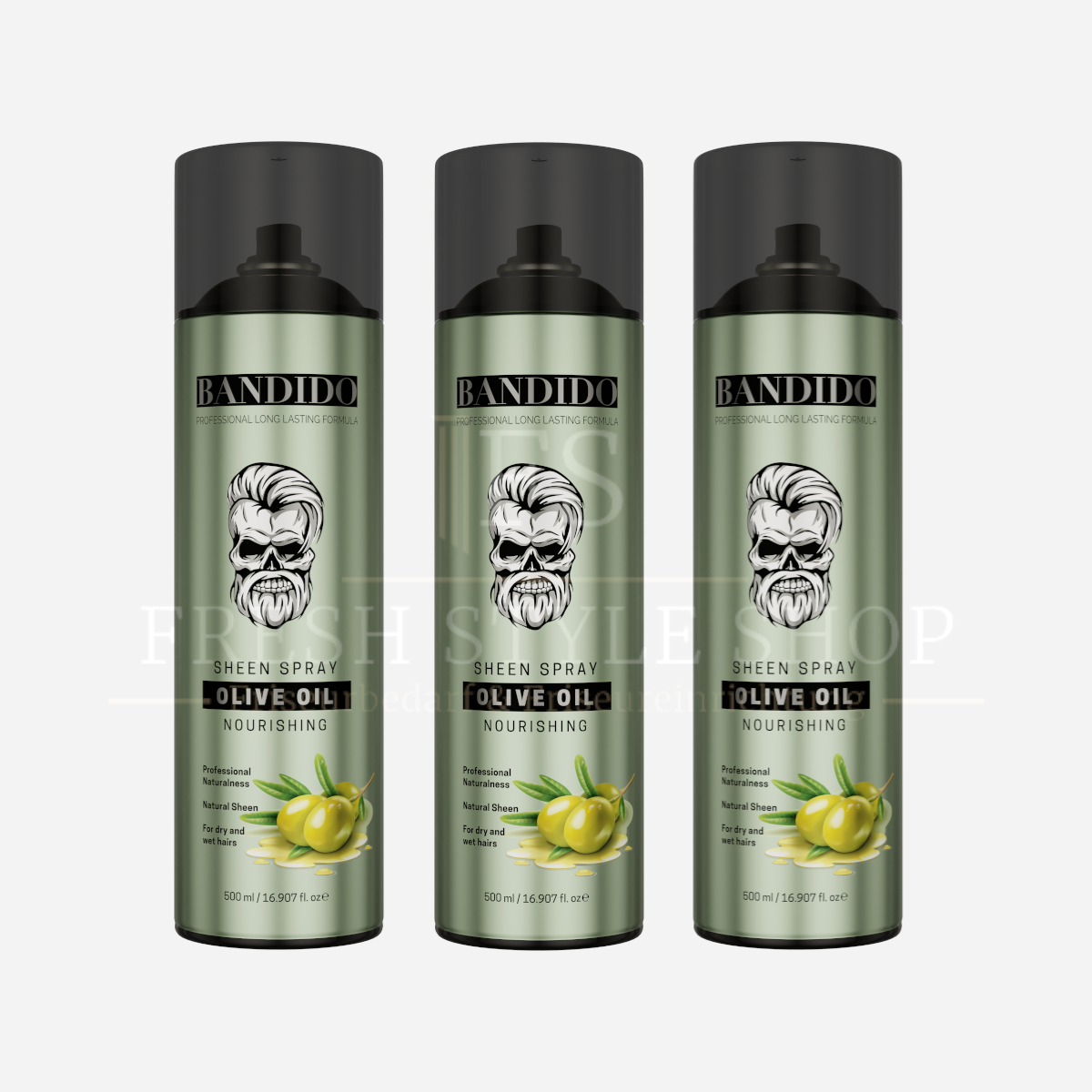 SPARSET Bandido Sheen Glanz Spray Haarspray 500ml ( Sorte und Stückzahl Auswählbar )