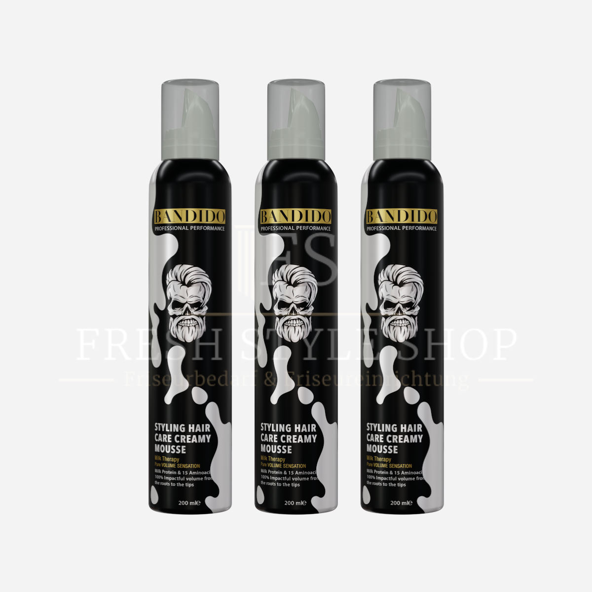 SPARSET Bandido Milk Therapy Styling Hair Care Creamy Mousse Schaumfestiger 200ml ( Stückzahl Auswählbar )