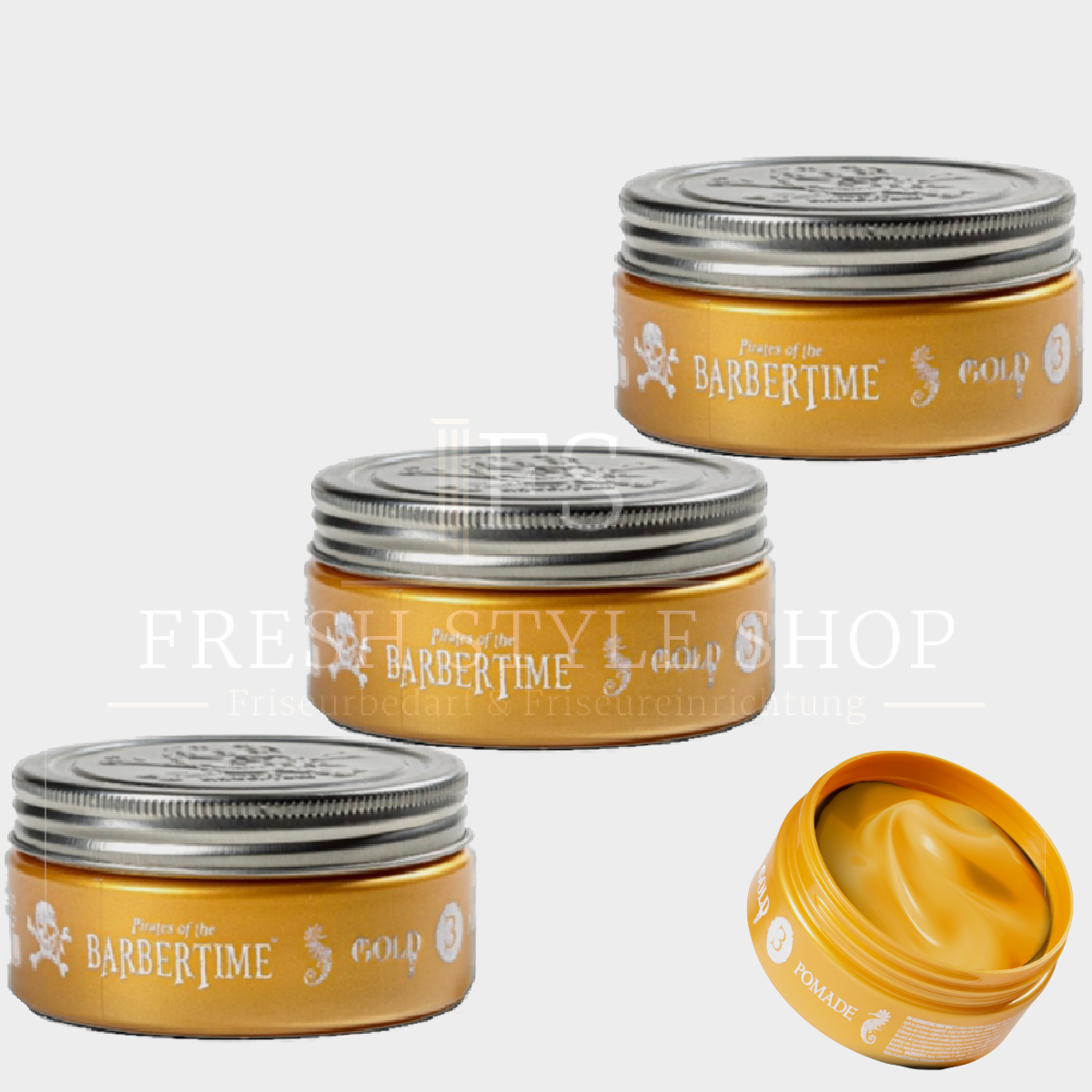 3er Pack Gold Pomade
