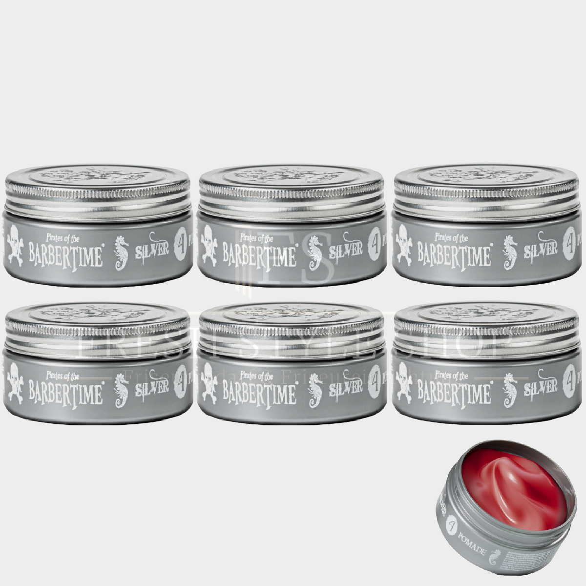 6er Pack Silver Pomade