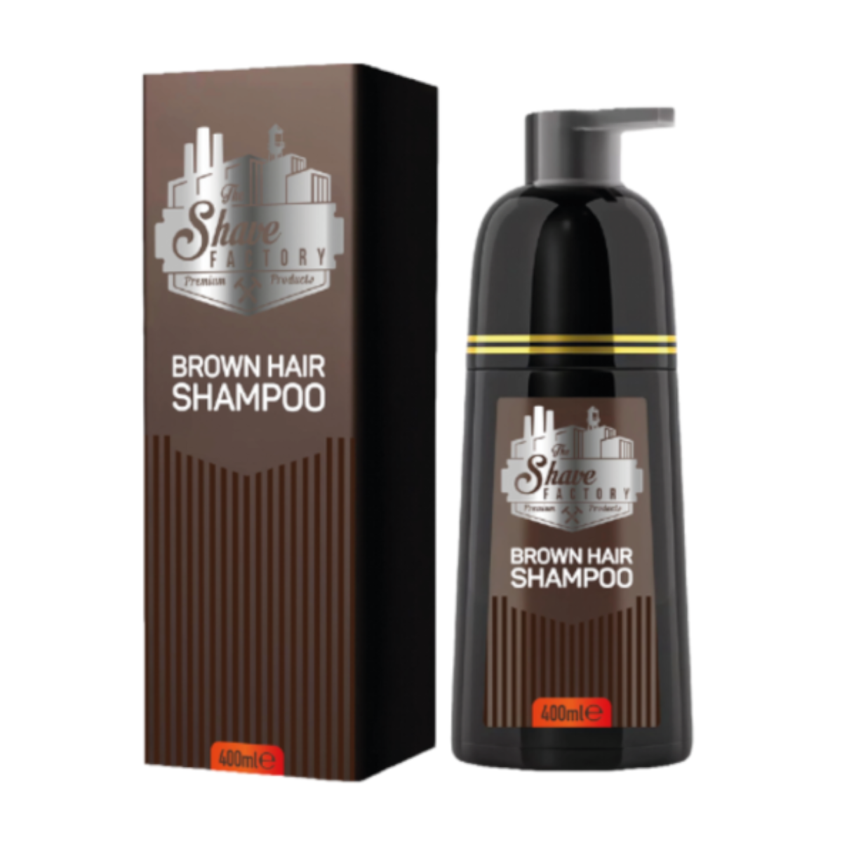 The Shave Factory Brown Hair Shampoo 400ml