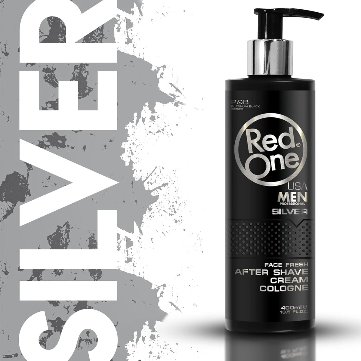 RedOne Aftershave Cream Cologne 400ml Silver 3