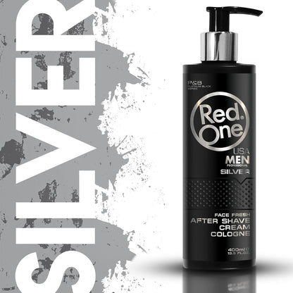 RedOne Aftershave Cream Cologne 400ml Silver 3