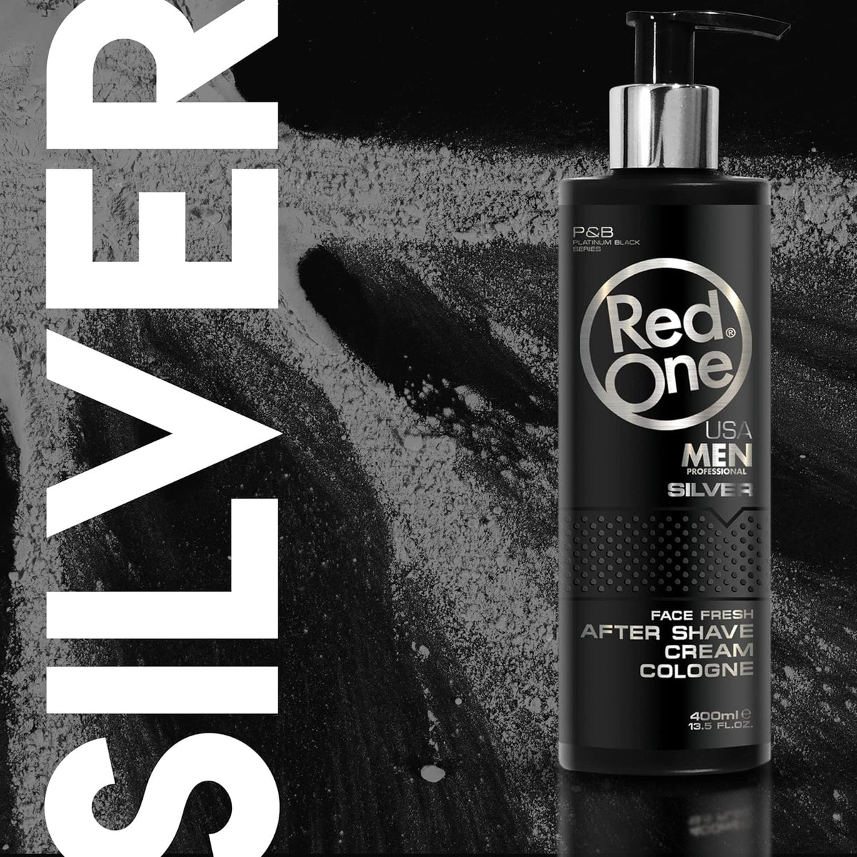 RedOne Aftershave Cream Cologne 400ml Silver 5
