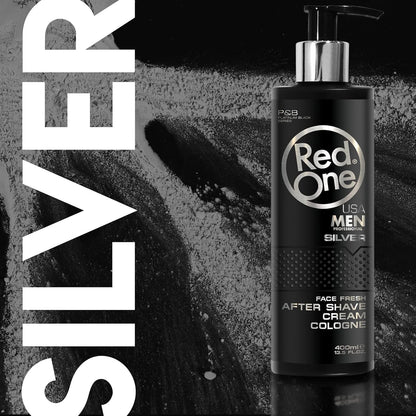 RedOne Aftershave Cream Cologne 400ml Silver 5
