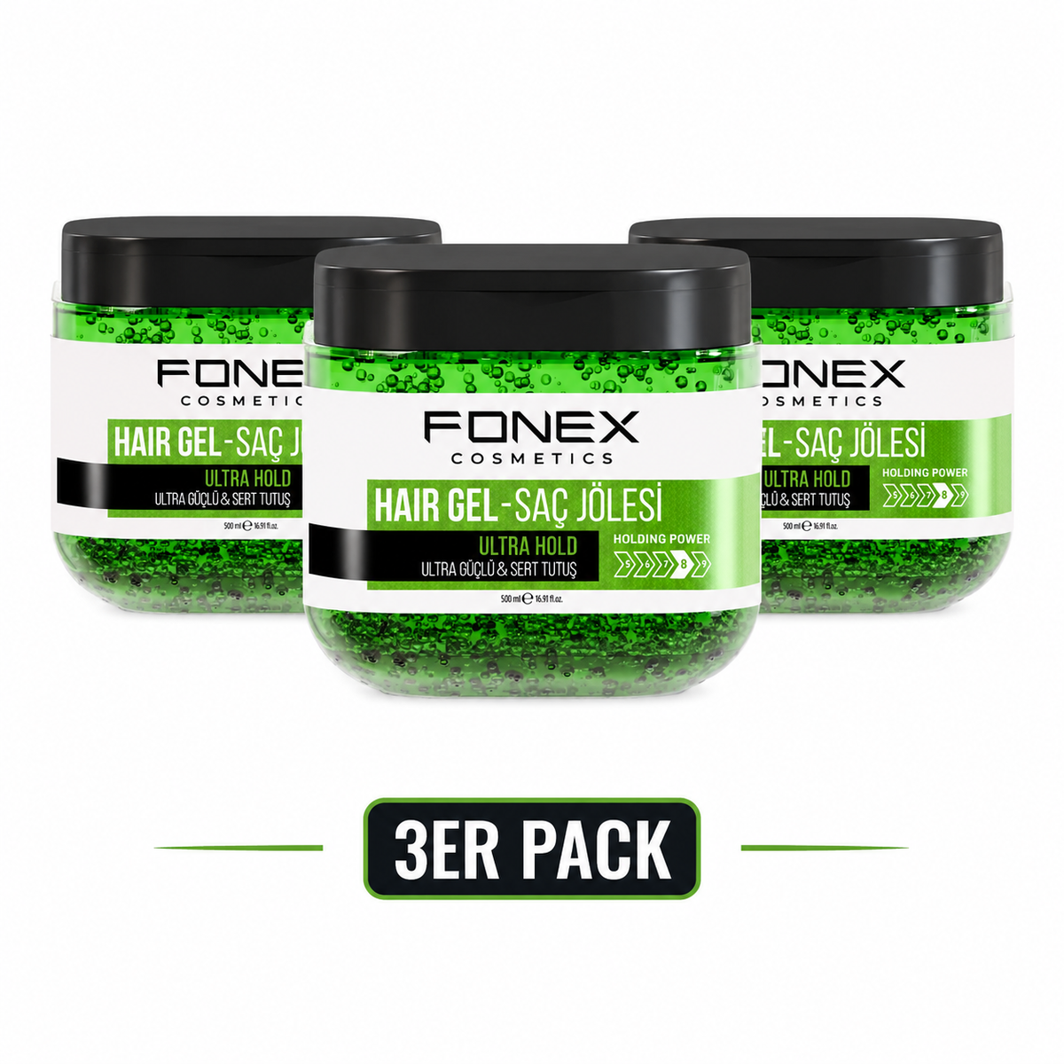 FONEX Hair Gel 500ml Ultra Hold ( Stückzahl Auswählbar )