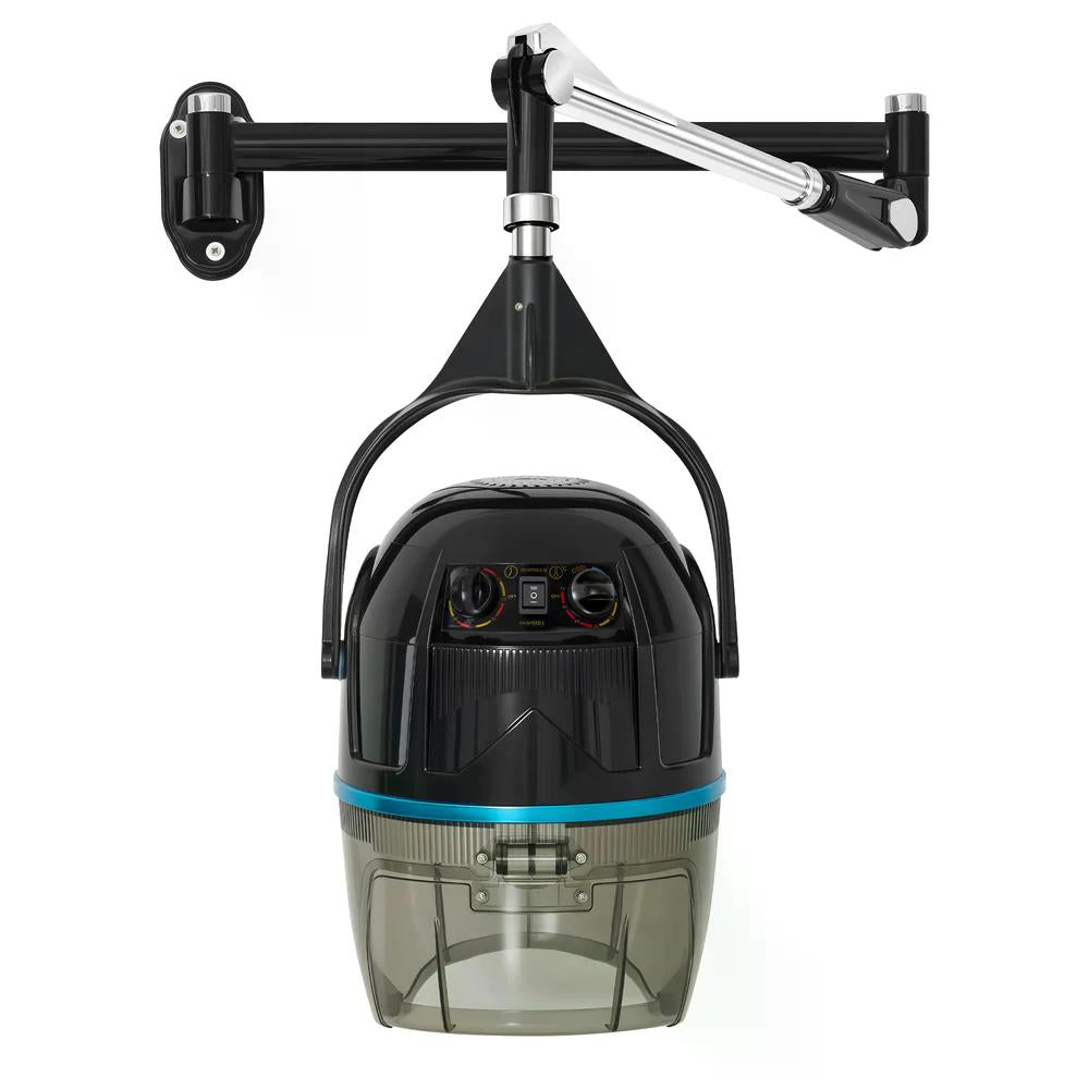 BP Wandmontage Trockenhaube für Haare 1100W Trockenhaube Schwebehaube Horizontal ausziehbar 148,5 cm Föhnhaube mit 0-75°C & 60 Min Timer Verstellbar Friseurhaube für Salon TR272 Schwarz