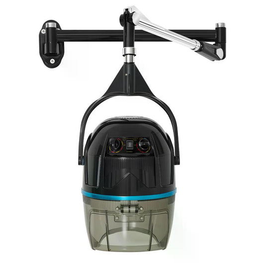 BP Wandmontage Trockenhaube für Haare 1100W Trockenhaube Schwebehaube Horizontal ausziehbar 148,5 cm Föhnhaube mit 0-75°C & 60 Min Timer Verstellbar Friseurhaube für Salon TR272 Schwarz