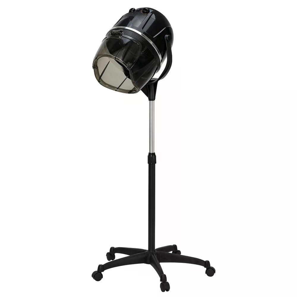 BP Stehende Trockenhaube für Haare 128-163,5 cm Höhenverstellbar 1100W Trockenhaube Schwebehaube Föhnhaube mit 0-75°C & 60 Min Timer Verstellbar Friseurhaube für Salon TR317 Schwarz