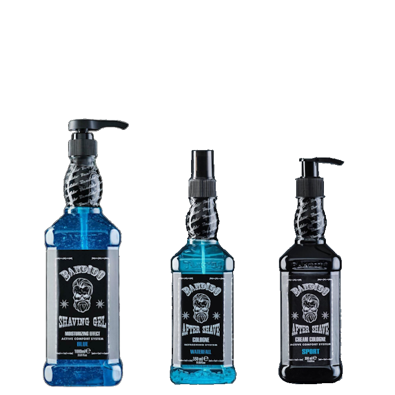 SPARSET Bandido - Shaving Gel 1000ml - Aftershave Cologne 350ml + Cream Cologne 350ml - Sorten Auswählbar