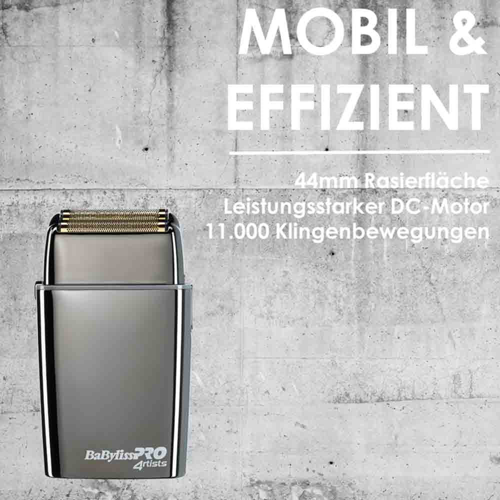 Babyliss Pro 4Artists Doppelfolienrasierer FoilFX02 Gunsteel 2