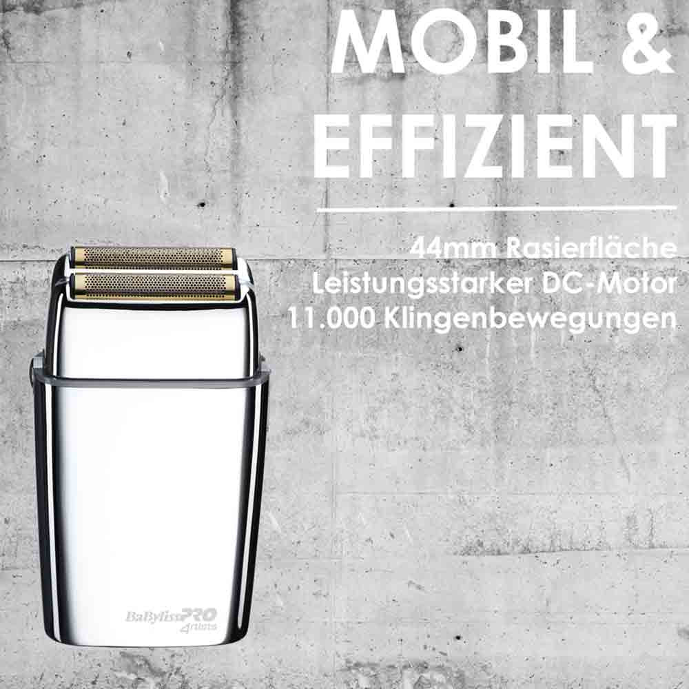 Babyliss Pro 4Artists Doppelfolienrasierer FoilFX02 Chrom 3
