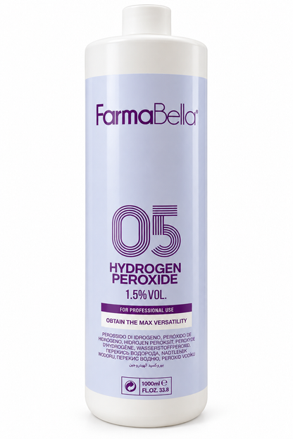 FarmaBella Oxidant Hydrogen Peroxide 1000ml – 1,5 % | 3 % | 6 % | 9 % | 12 %