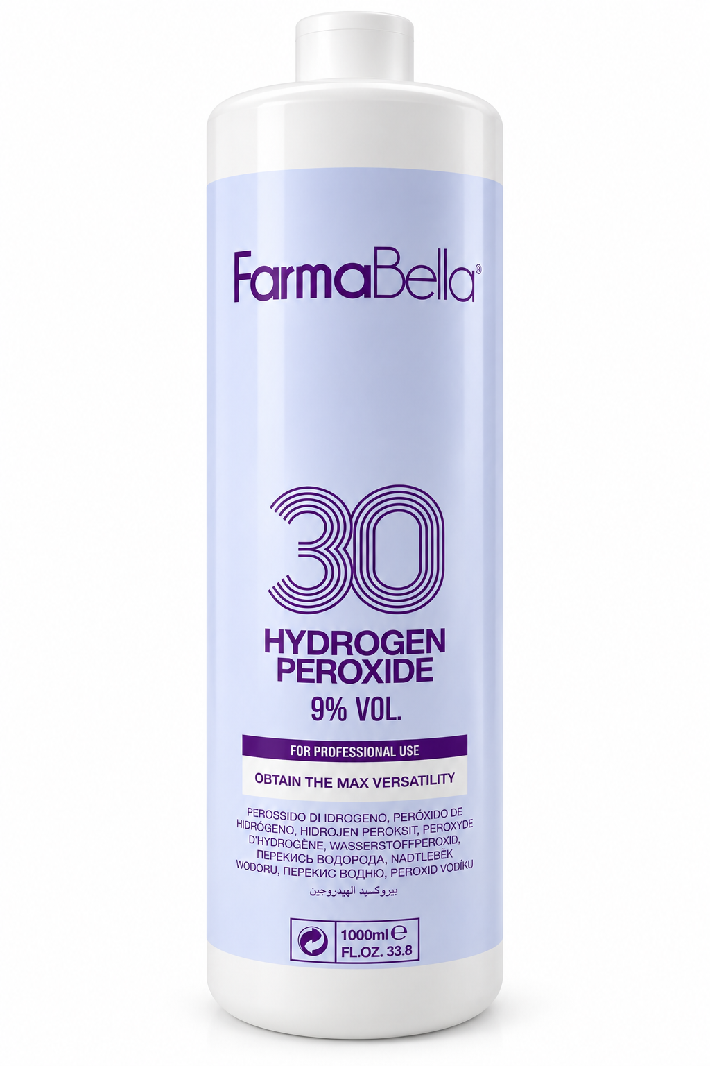 FarmaBella Oxidant Hydrogen Peroxide 1000ml – 1,5 % | 3 % | 6 % | 9 % | 12 %