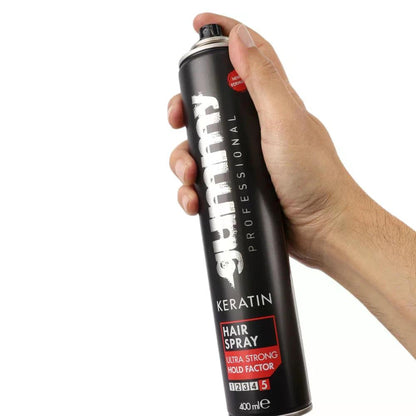 FONEX Gummy Professional Haarspray 400 ml – Ultra starker Halt & schnelltrocknend