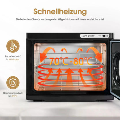 BP 24L Handtuchwärmer Handtuchheizschrank 40–48 Handtücher Handtuchheizkörper Elektrisch Heißhandtuchwärmer 360° Heizfunktion für Spa Friseursalon & Kosmetikstudio HW224