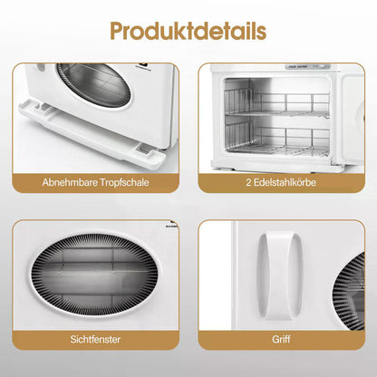 BP 24L Handtuchwärmer Handtuchheizschrank 40–48 Handtücher Handtuchheizkörper Elektrisch Heißhandtuchwärmer 360° Heizfunktion für Spa Friseursalon & Kosmetikstudio HW224