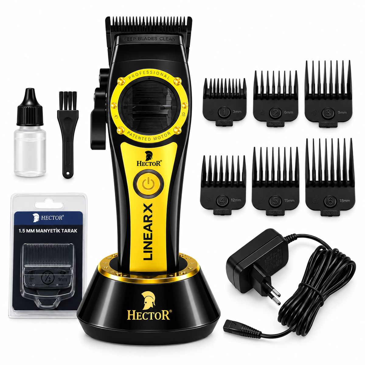 HECTOR Linear X Professional Clipper – Linear Motor 11.000 RPM