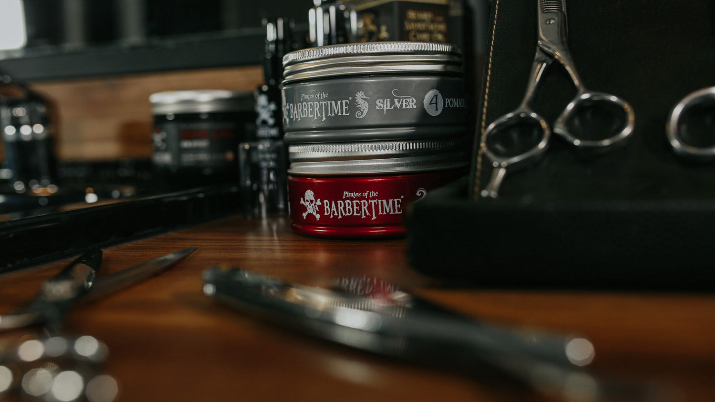 BARBERTIME Haarpomade Hair Pomade Styling Pomade 150ml Silver