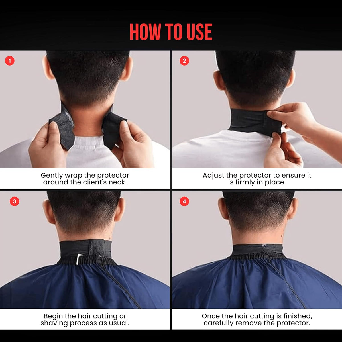 The Shave Factory Premium Black Neck Strip - Halskrause 5er Rolle ( 500 Stück )
