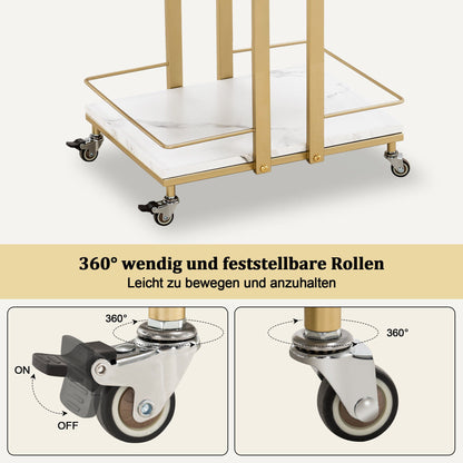 BP Arbeitswagen Friseurwagen Werkzeugwagen Salon Trolley 0033 Schwarz